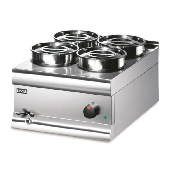 Wet Heat Bain Marie Lincat Silverlink 600 BS4W - 4 Pots - W 450 mm - 1.0 kW