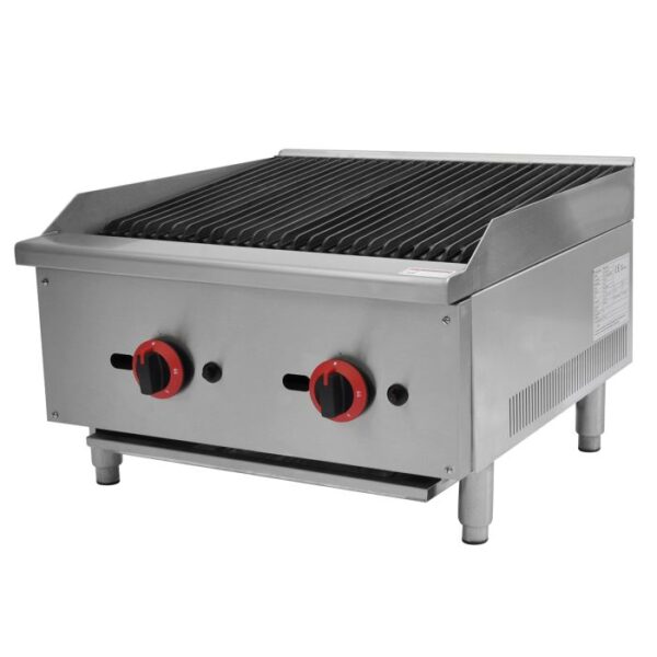 Gas Countertop Charbroiler Dual Control