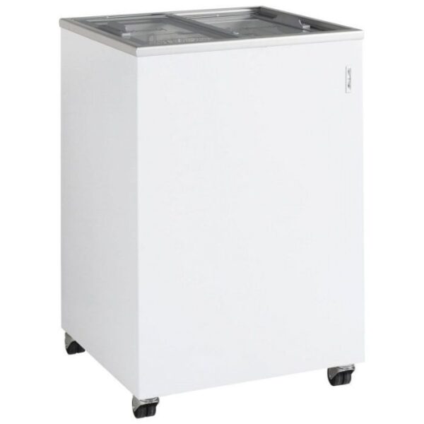 Sliding Flat Glass Lid Chest Freezer ICY 57cm - 91 Litre