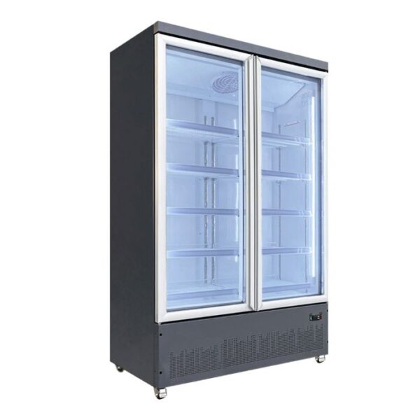 Commercial Upright Two Door Freezer | Poli 125cm