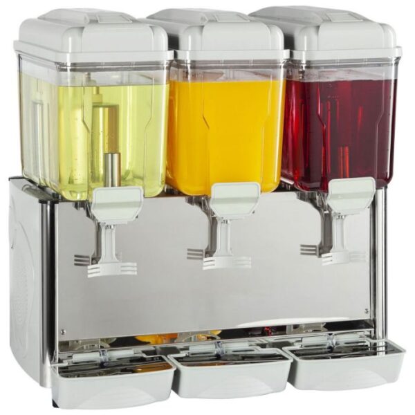 Stainless Steel Milk or Juice Dispenser 3 x 12 Litre (36 Litre)