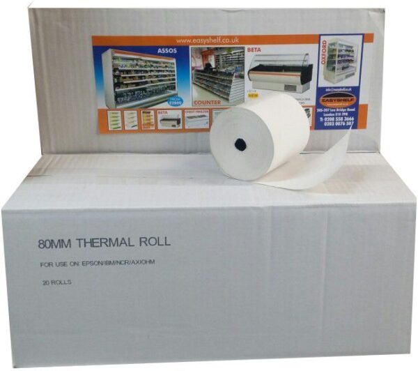 Thermal Credit Card Till Printer Roll 80mm